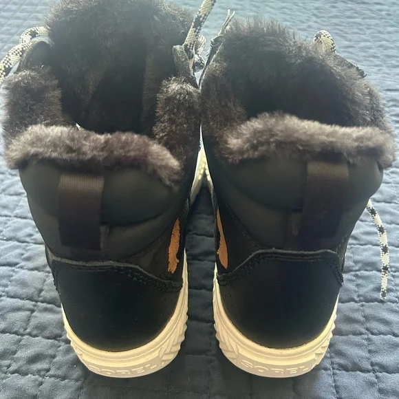 Sorel Women's Black and Brown Lace-Up Ankle Booties - Picture 2 of 3